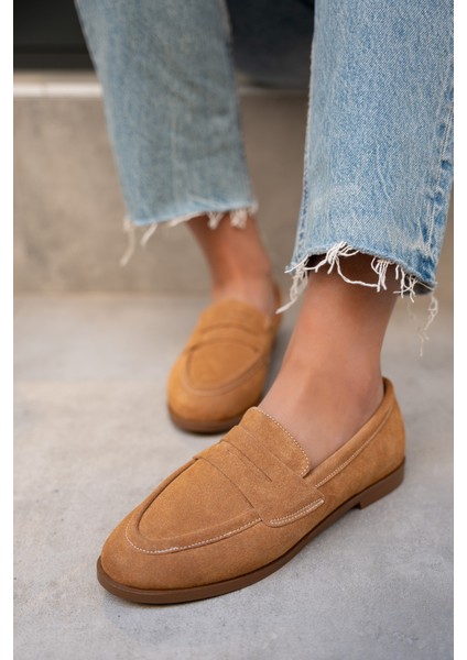 Desna Taba Süet Düz Taban Ayakkabı fırsatları