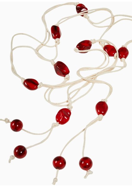 Boho Boncuk Örgülü Kemer Bej fırsatları