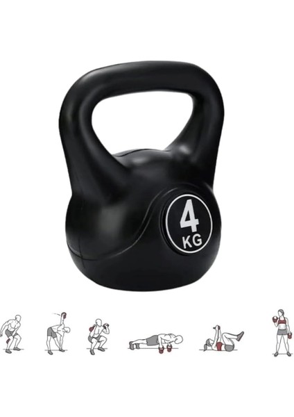 4 kg Kettlebell Çaydanlık Tipi Dambıl Ağırlık