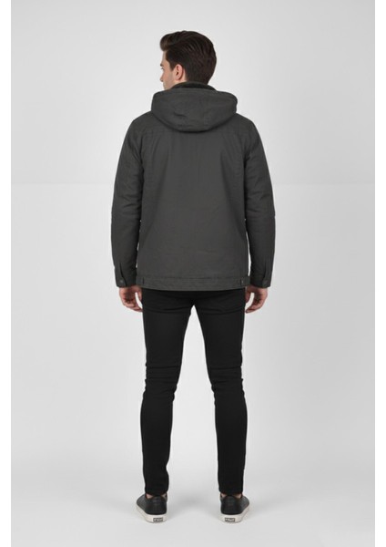 Erkek Kapüşonlu Kanvas Spor Mont M2635 BGL-ST04916 indirimleri