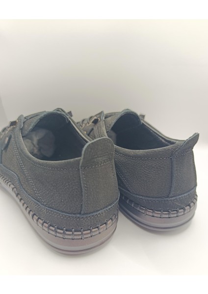 Içi Dışı Hakiki Deri Jelli Taban Lastikli Bağcıklı Erkek Yazlık Rahat Günlük Hafif Çarık Ayakkabı indirimleri