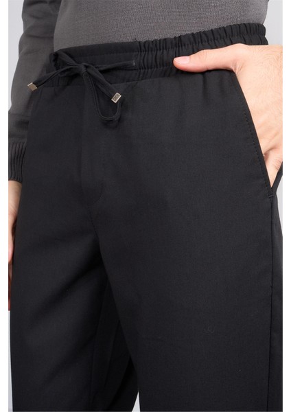 14 Siyah Erkek Duble Fast Jogger Poliviskon Pantolon indirimleri