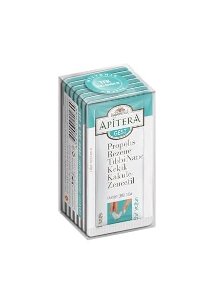 Apitera Gest 7 G x 84 Adet (Propolis, Bal, Rezene,kekik, Nane)
