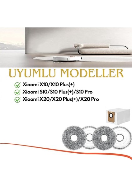 Robot Vacuum S10 PLUS,S10+X10 PLUS,X10+X20+,X20 Plus Yedek Hepa Filtre,fırça Seti-5 Parça fiyatları