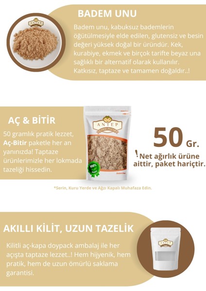 Yerli Badem Unu | 50 Gr. fiyatları