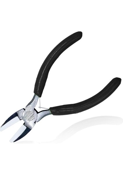 Siyah Düz Çene Pense, Ördek Gagası Düz Burun Pense, Takı Yapımı Için 5.5 Inç Hassas Pense Boncuk Tel Bükme Dıy Zanaat