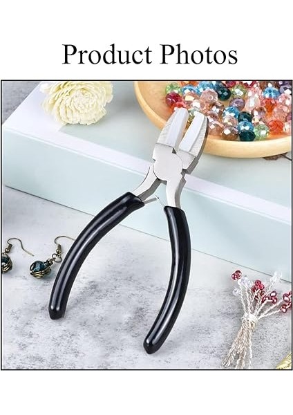 Siyah Düz Çene Pense, Ördek Gagası Düz Burun Pense, Takı Yapımı Için 5.5 Inç Hassas Pense Boncuk Tel Bükme Dıy Zanaat indirimleri