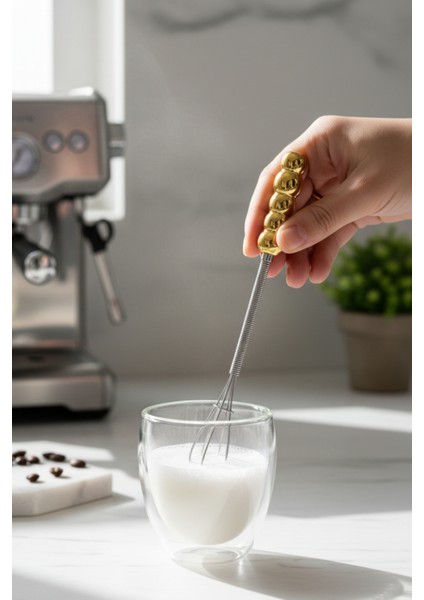 Morwood Gold Saplı Mini Artisan Çırpıcı 18 cm fırsatları