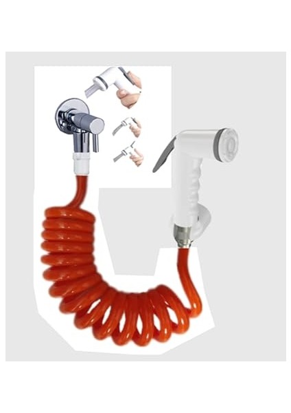 Spiral Taharet Matik ve Duş Seti (1.5 Metre Beyaz) indirimleri