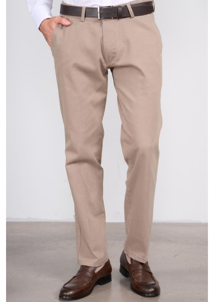 6417 Erkek Julıa Gabardin Regular Yan Cep Pantolon Vizon fiyatları