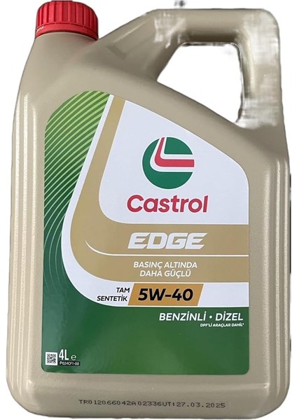 Edge 5W-40 4 Lt 2025 Ü.t