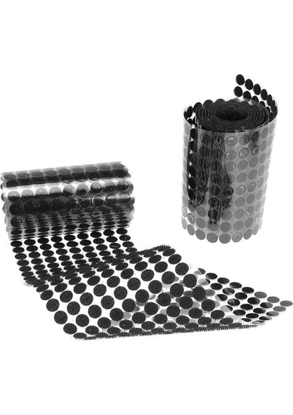 Magnet 100 Adet Arkası Yapışkanlı Siyah Yuvarlak Cırt Cırtlı Bant, Kaliteli Cırt Bant, Çap 1cm indirimleri