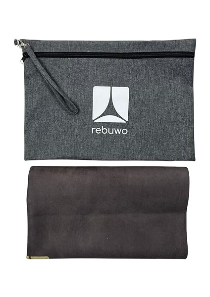 Katlanabilir Hafif 1mm Seyahat Yoga Matı Taşıma Çantası ile Kaymaz Süet Egzersiz Matı Gri Kahve indirimleri