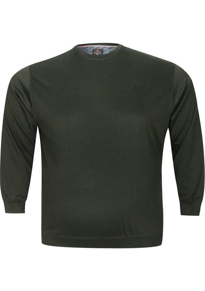 Büyük Beden Erkek Pamuklu Triko Sweat