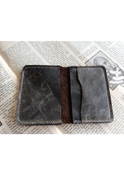 Hakiki Deri Üst Kalite Tamamen El Emeği Minimalist Cüzdan 15.5X10.5 cm MD12 modelleri