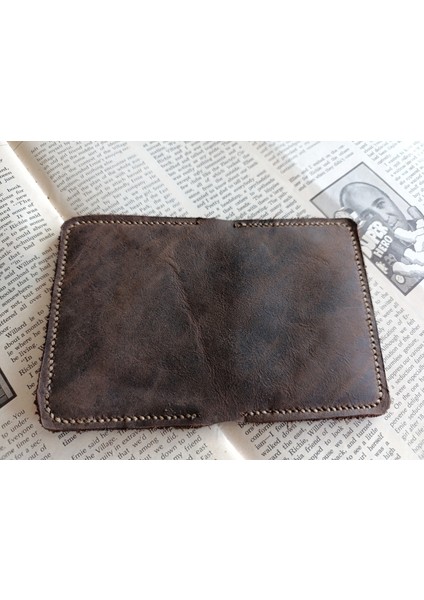Hakiki Deri Üst Kalite Tamamen El Emeği Minimalist Cüzdan 15.5X10.5 cm MD12 fırsatları