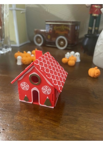 Yılbaşı Kendin Yap Hediye Kartı Mini Ev Modeli fırsatları