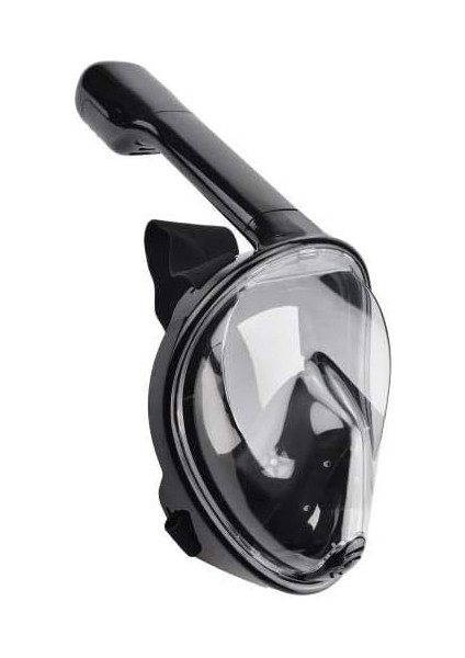 Tam Yüz Dalış Maskesi, Unisex, Siyah, L-Xl