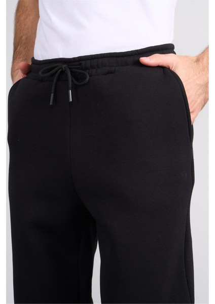 873 Erkek 3 Iplik Regular Eşofman Alt Siyah fırsatları