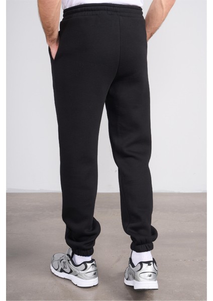 873 Erkek 3 Iplik Regular Eşofman Alt Siyah indirimleri