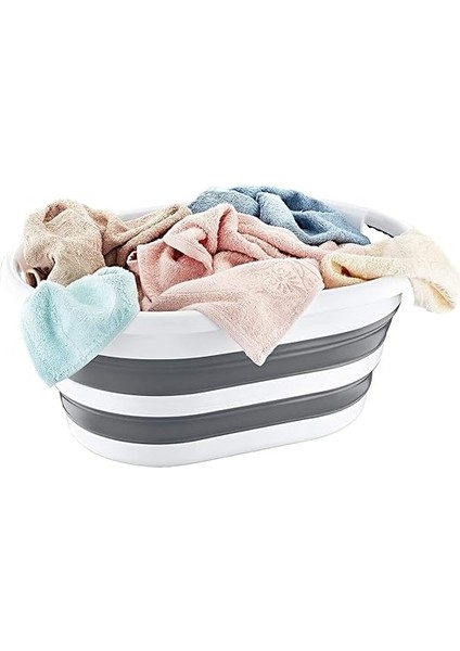 Katlanabilir Çamaşır Sepeti 27 Litre, Katlanabilir Oyuncak Sepeti, Plastik Çamaşır Sepeti, Katlanabilir Çamaşır Selesi | 27 Litrelik Hacmiyle Ideal Depolama Çözümü! fiyatları