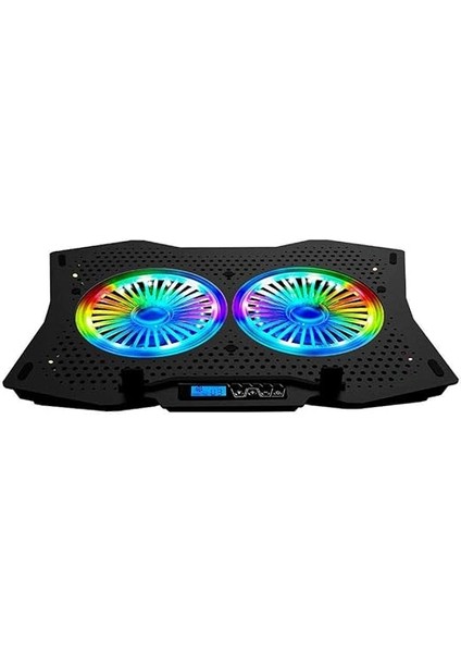 Ad-Rc9 Tornado Siyah 115-115 -15MM (2 Adet) Fanlı 10''-18'' Rgb Işıklı Notebook Soğutucu Stand fiyatları