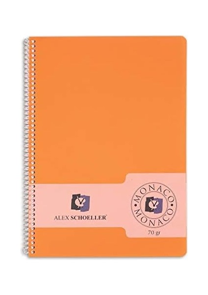 Schoeller A4-80 Yp. Spiralli Pp Kapak Kareli Defter