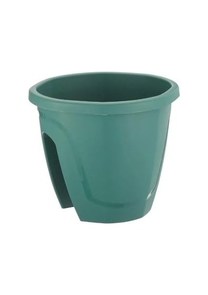 Balkon Saksı Askı Aparatı ile Birlikte 29,7cm, 7.5 Litre Yeşil
