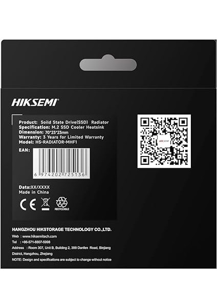 Radıator-Mhf1 SSD Soğutucu modelleri