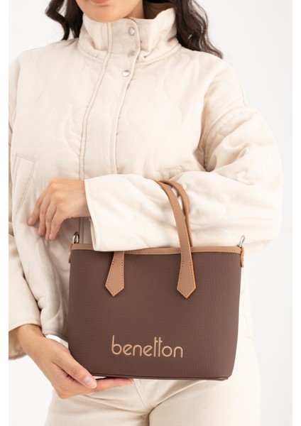 Benetton Kadın Kol Çantası Kahve-Camel BNT1654 fiyatları