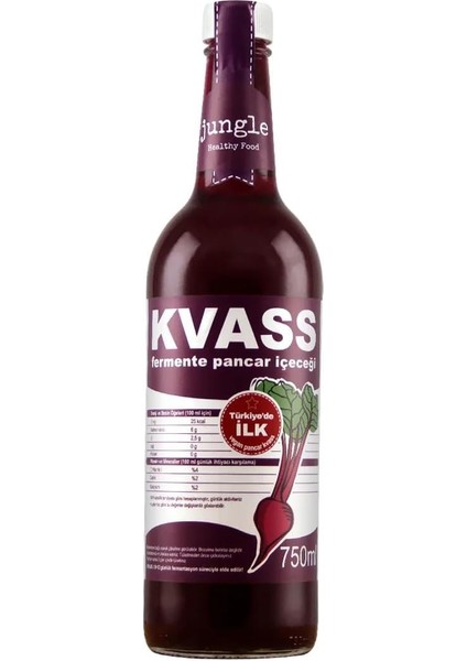 Jungle Healthy Food Sade Pancar Kvass 750 Mililitre