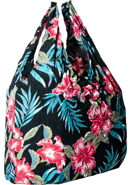 Genişleyen Tropikal Desenli Alışveriş Çantası fiyatları