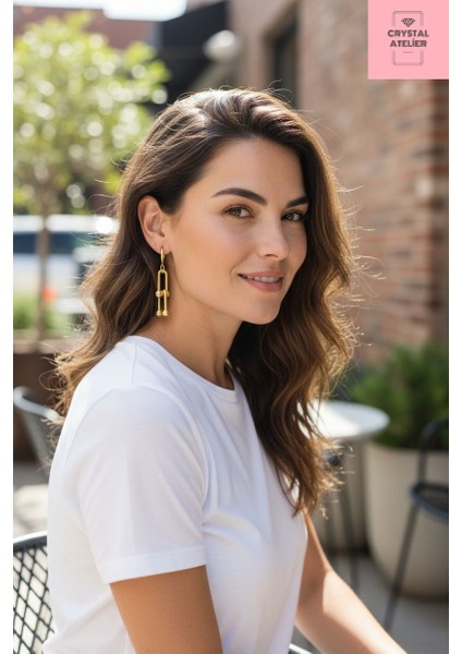 Kadın Gold Kaplama Toplu Kalın Zincir Tiffany Blanca Küpe, İkili Gold Blanca Tiffany Küpe, Altın Kaplama Kısa İkili Tiffany Blanca Gold Küpe, Altın Kaplama İkili Tiffany Blanca Küpe fiyatları