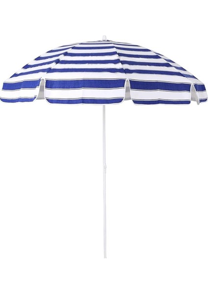 Plaj Şemsiyesi 2.10 Metre Gölgelik Balkon Bahçe Teras Piknik Şemsiye Mavi