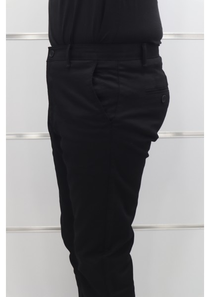 Fistan Store Erkek Düz Yüksek Bel Rahat Kalıp Boru Paça Keten Pantolon modelleri