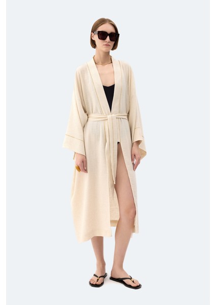 Natürel Keten Kimono
