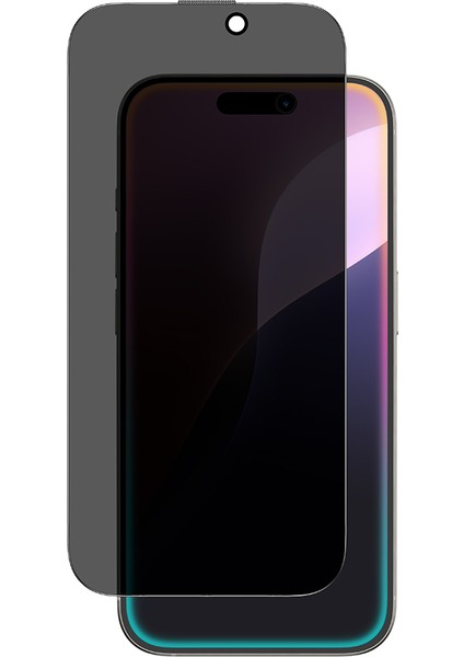 Iphone 17 Pro Uyumlu Hayalet Ekran Koruyucu Cam Tam Kaplama 9d