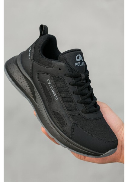 Unisex Fuspetli Su Geçirmez Spor Ayakkabı - Siyah Füme fiyatları