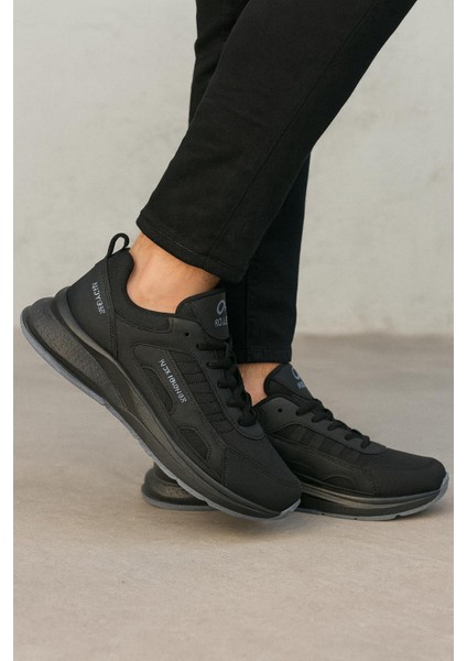 Unisex Fuspetli Su Geçirmez Spor Ayakkabı - Siyah Füme