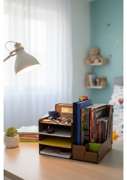 Boxy A4 Evrak Rafı Masaüstü Çok Amaçlı Organizer, Masaüstü Kalemlik modelleri