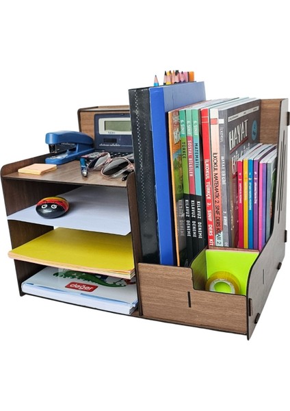 Boxy A4 Evrak Rafı Masaüstü Çok Amaçlı Organizer, Masaüstü Kalemlik