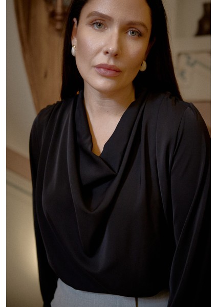 Kadın Büyük Beden Degaje Yaka Bluz fiyatları