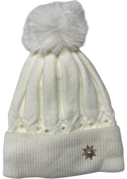 Suyutti Kadın Ponponlu Örme Bere