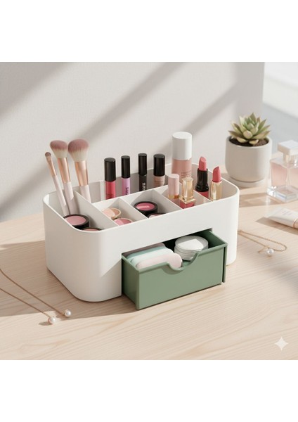 Çok Bölmeli Masaüstü Organizer – Çekmeceli