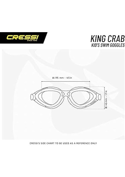 King Crab Premium Çocuk Yüzücü Gözlüğü fırsatları