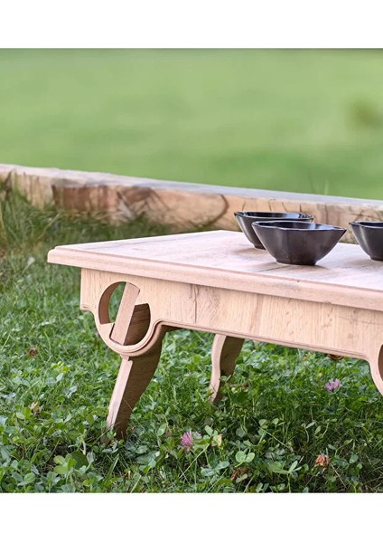 Çok Amaçlı Katlanabilir Ahşap Mini Masa | 48 cm x 48 cm fiyatları