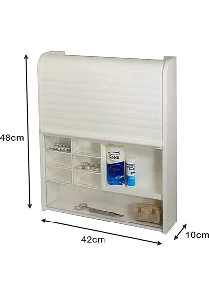 092 Panjurlu Çok Amaçlı Kilitli Ecza ve Banyo Dolabı modelleri