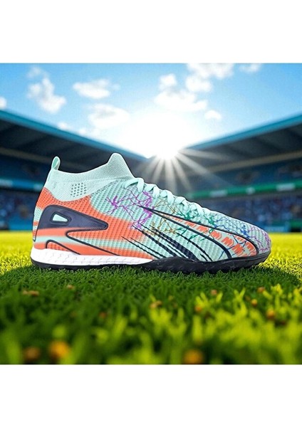 Laliga HEA1001 Erkek Çoraplı Halı Saha Ayakkabısı Su Yeşili fiyatları