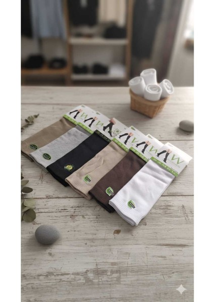 Bambu Dizaltı Çorap 6'lı Paket modelleri