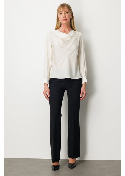 Ekol Degaje Yaka Saten Bluz modelleri